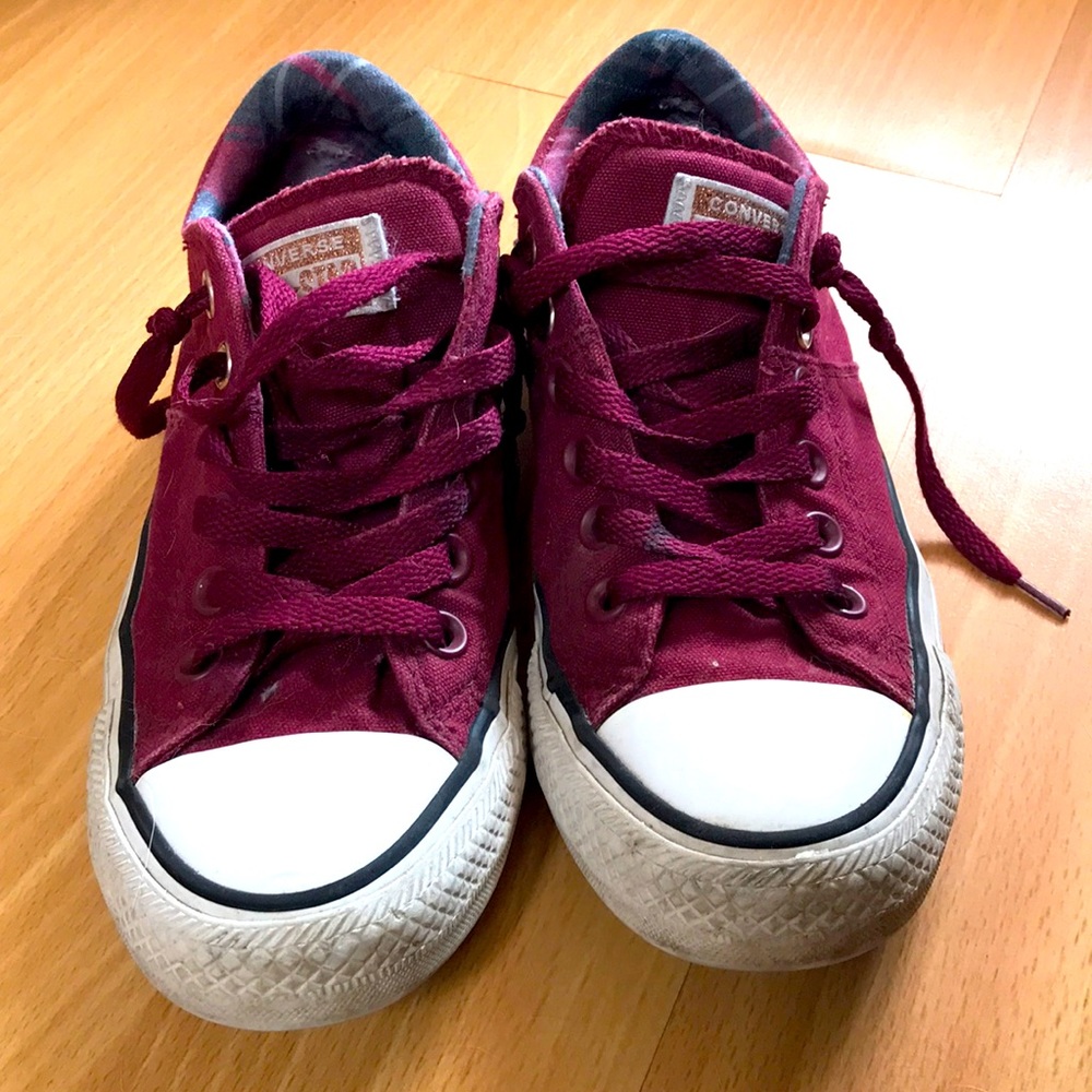 Maroon Converse